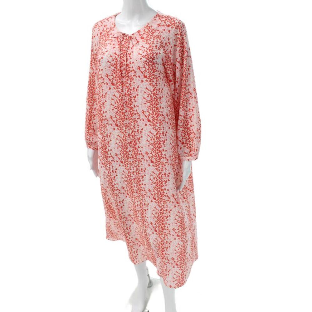 & Other Stories Women Kaftan Dress Multicolor Floral Long Sleeve Size 6 - Picture 2 of 5